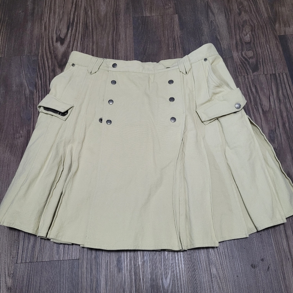 KiltMan Utility Kilt With Cargo Pockets Size 34 Khaki